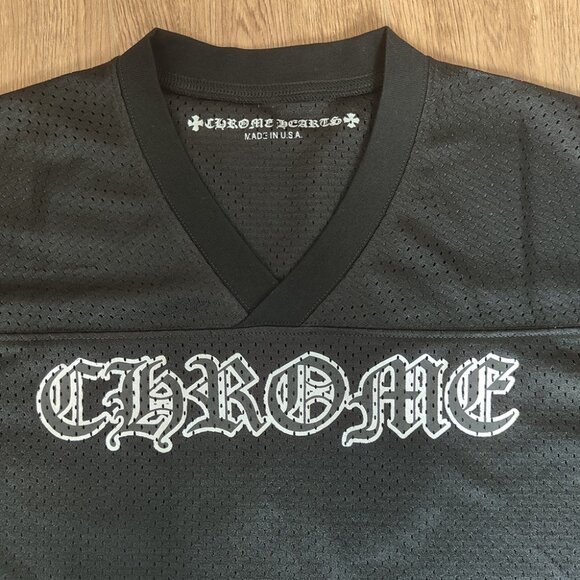 Chrome Hearts Mesh Stadium Football Black Jersey - Picture 3 of 7